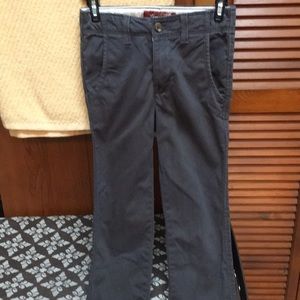 Boys Arizona charcoal grey khakis.  Like new.